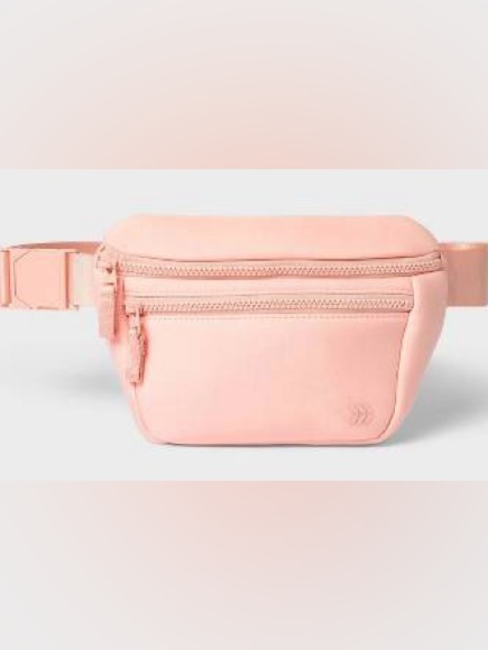 all in motion Premium Blush Belt Bag with Dual Zippers